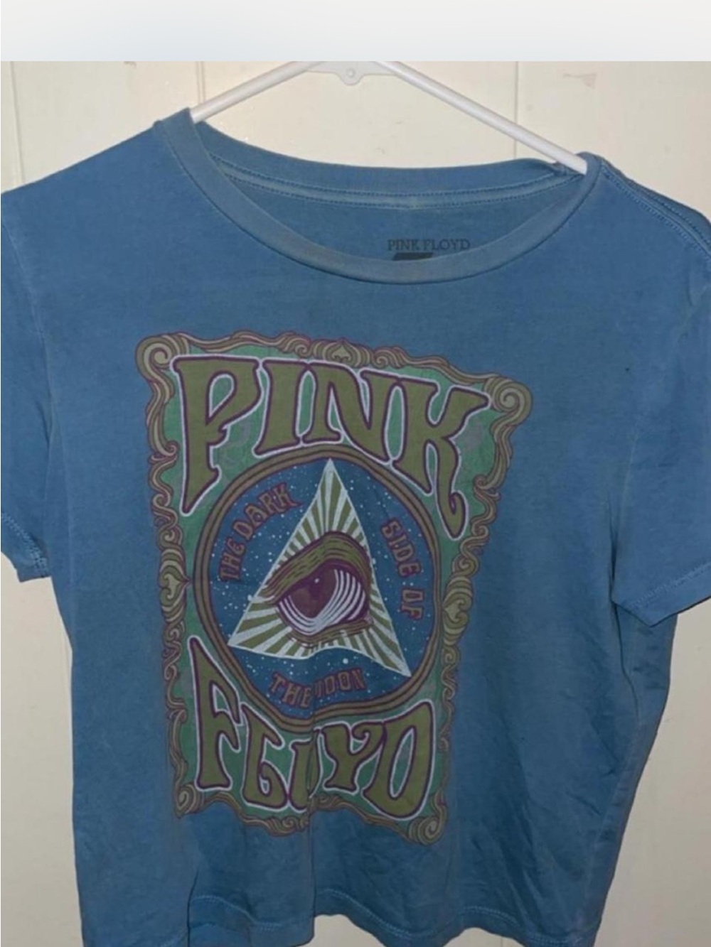 Pink Floyd Blue Graphic Baby Tee